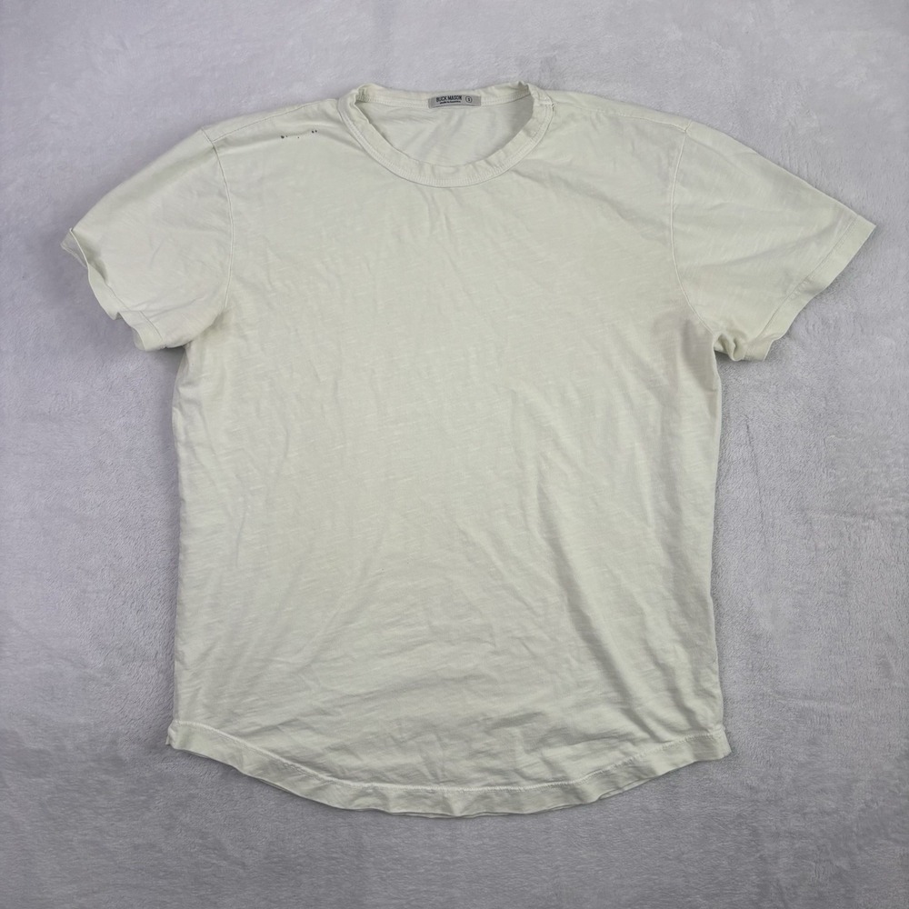 Buck Mason Green Short Sleeve Organic Cotton Shirt Men's Small